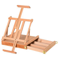 HOMCOM Staffelei natur Edelstahl B/H/L: ca. 36x42x12,5 cm Staffelei - natur (12,50/36,00/42,00cm) - HOMCOM
