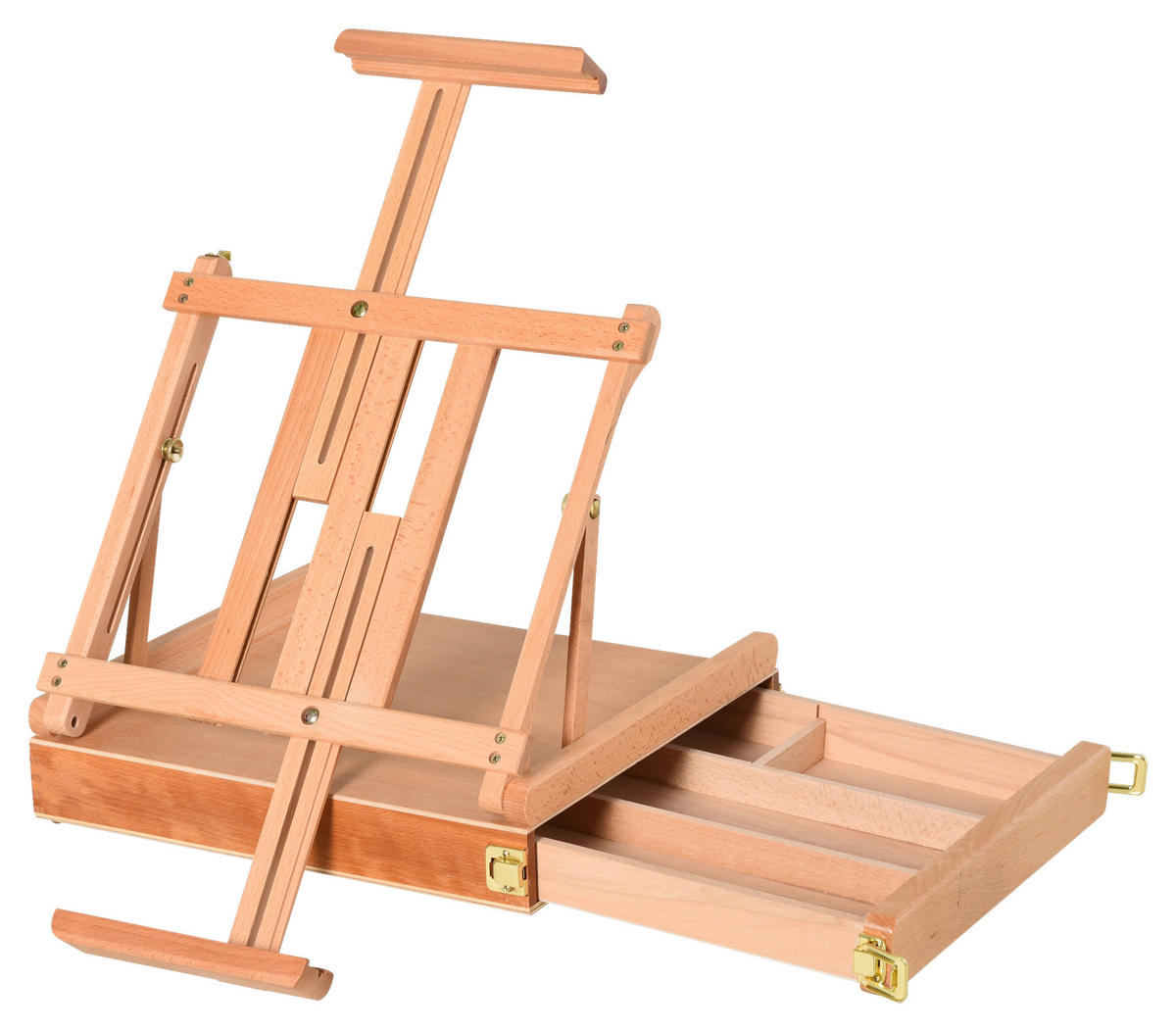 HOMCOM Staffelei natur Edelstahl B/H/L: ca. 36x42x12,5 cm Staffelei - natur (12,50/36,00/42,00cm) - HOMCOM