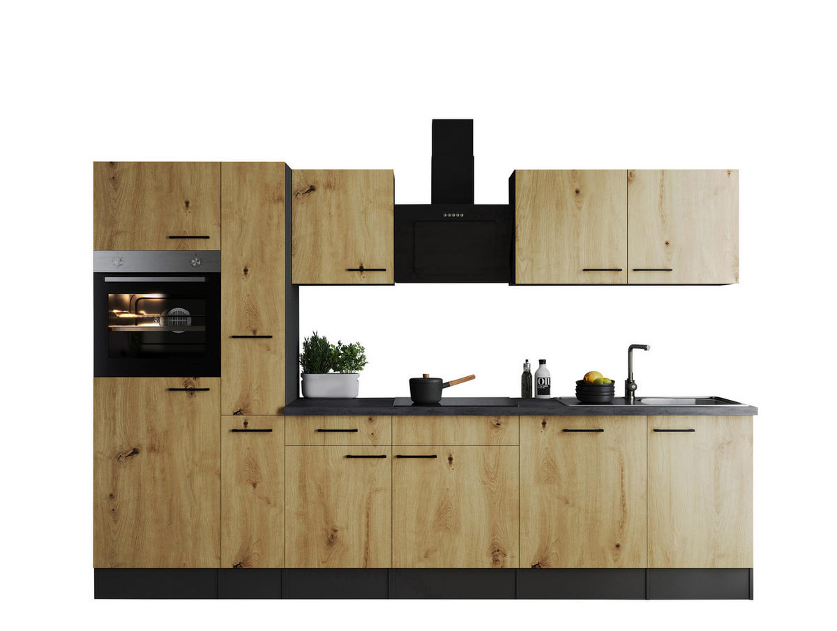 Küchenblock Oliver B/H/T: ca. 310x205x60 cm Oliver - granit/grau (310,00/205,00/60,00cm) - Respekta