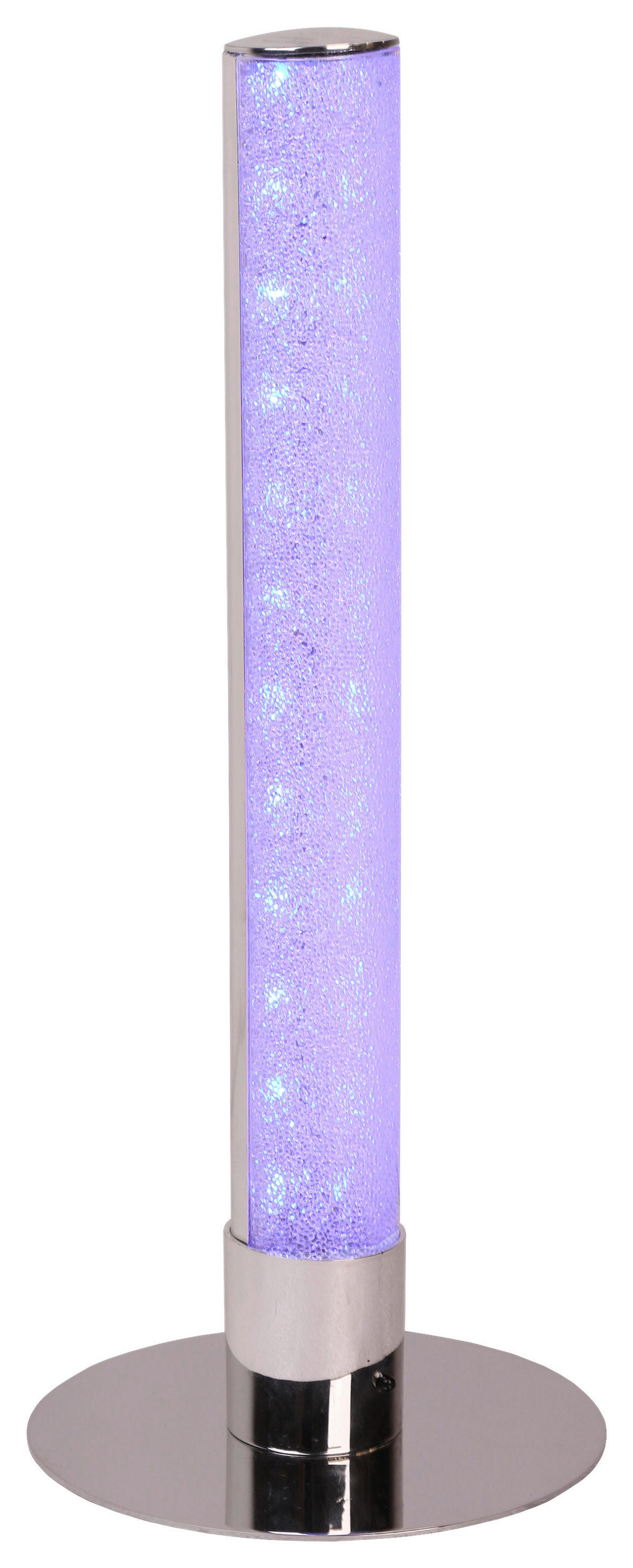 POCOline Tischleuchte Chrom klar Metall Acryl H/D: ca. 40x15 cm Polly - klar/Chrom (15,00/40,00cm) - POCOline