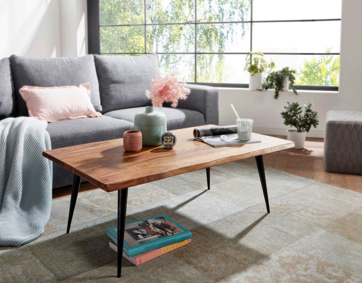 Couchtisch braun B/H/T: ca. 60x40x110 cm Couchtisch - braun (60,00/40,00/110,00cm) - Wohnling
