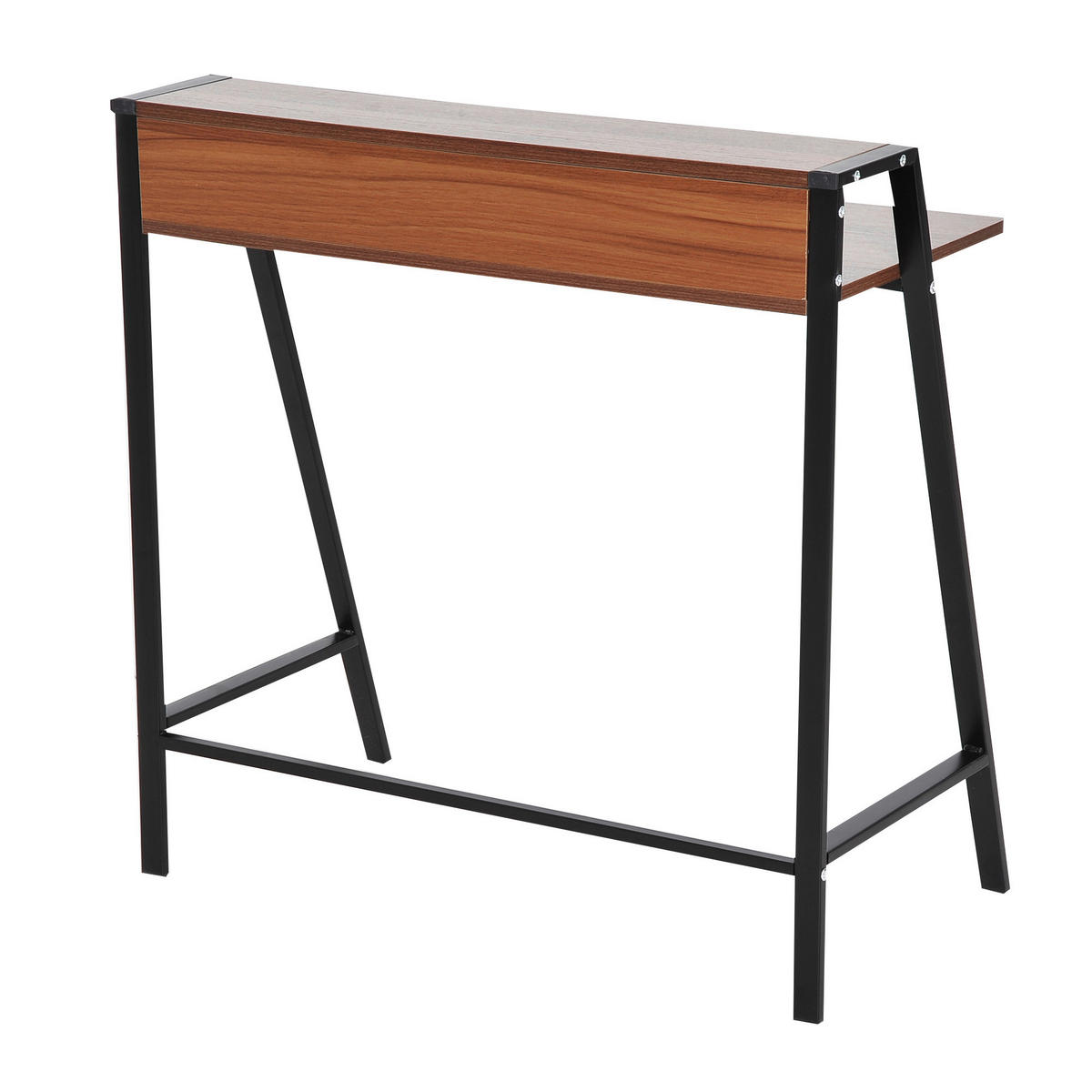 Schreibtisch 836-055 walnuss Nachbildung schwarz B/H/T: ca. 84x85x45 cm 836-055 - schwarz/walnuss (84,00/85,00/45,00cm) - HOMCOM