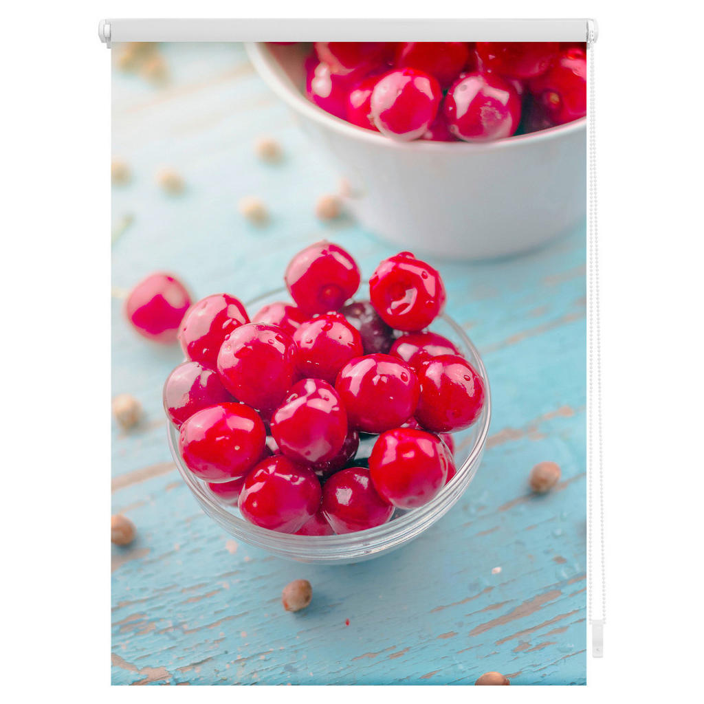 Thumbnail - LICHTBLICK Verdunkelungsrollo Kirschen rot B/L: ca. 90x150 cm