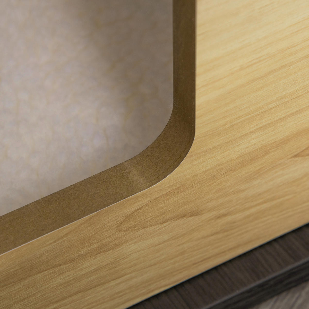 PawHut Hundehütte braun MDF B/H/L: ca. 40x59,2x60 cm Hundehütte - braun (60,00/40,00/59,20cm) - PawHut
