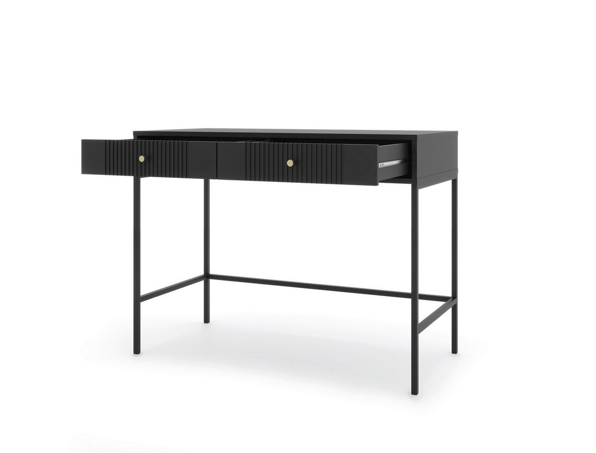 Schminktisch ISEO schwarz B/H/T: ca. 104,3x79x60 cm ISEO - schwarz (104,30/79,00/60,00cm) - WIPMEB