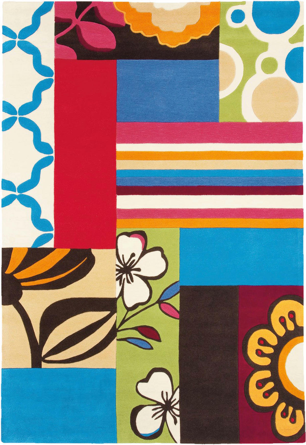 Arte Espina Kurzflorteppich Joy 4093 mehrfarbig B/L: ca. 170x240 cm Joy 4093 - mehrfarbig (170,00/240,00cm) - Arte Espina
