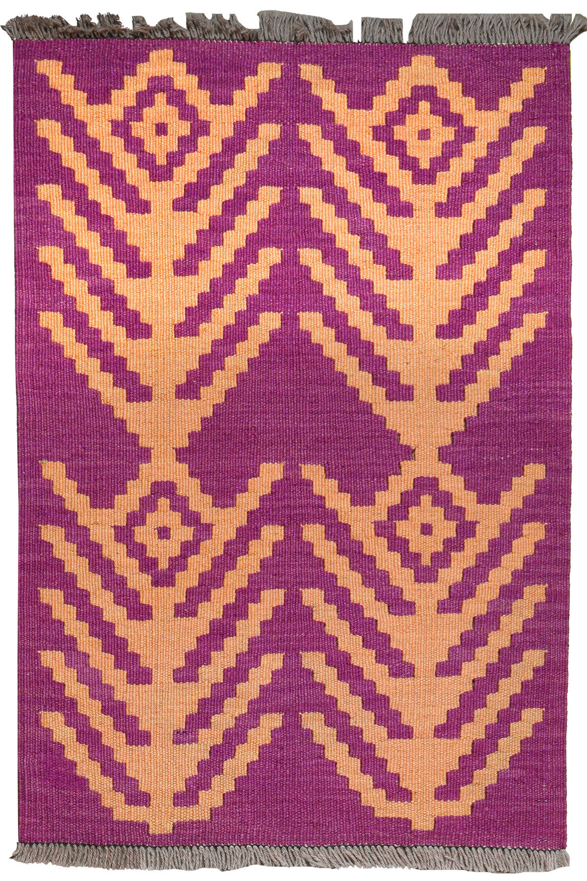 PersaTepp Teppich Kelim Gashgai violett B/H/L: ca. 62x1x93 cm Kelim Gashgai - violett (93,00/62,00/1,00cm) - PersaTepp