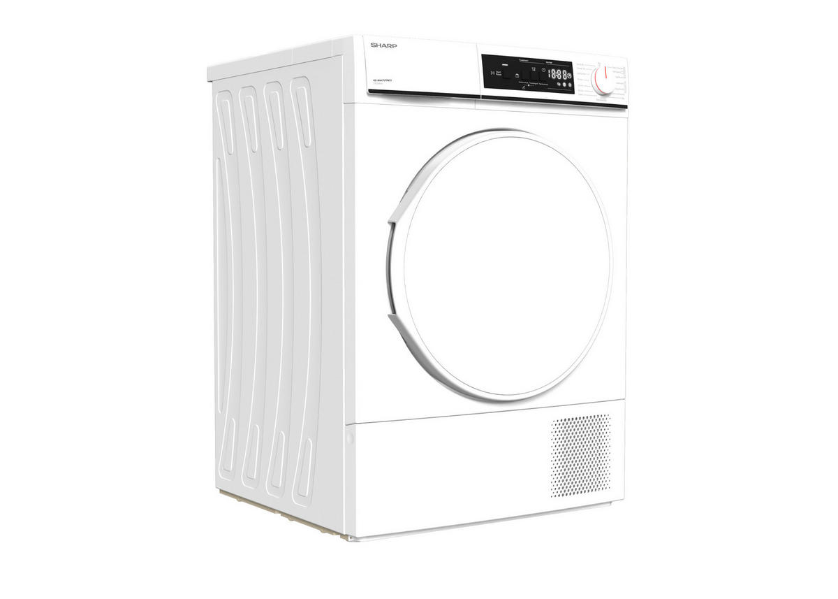 Sharp Wärmepumpentrockner KD-NHA7S7PW21-DE Wärmepumpentrockner KD-NHA7S7PW21DE - weiß (59,60/84,50/52,50cm) - Sharp