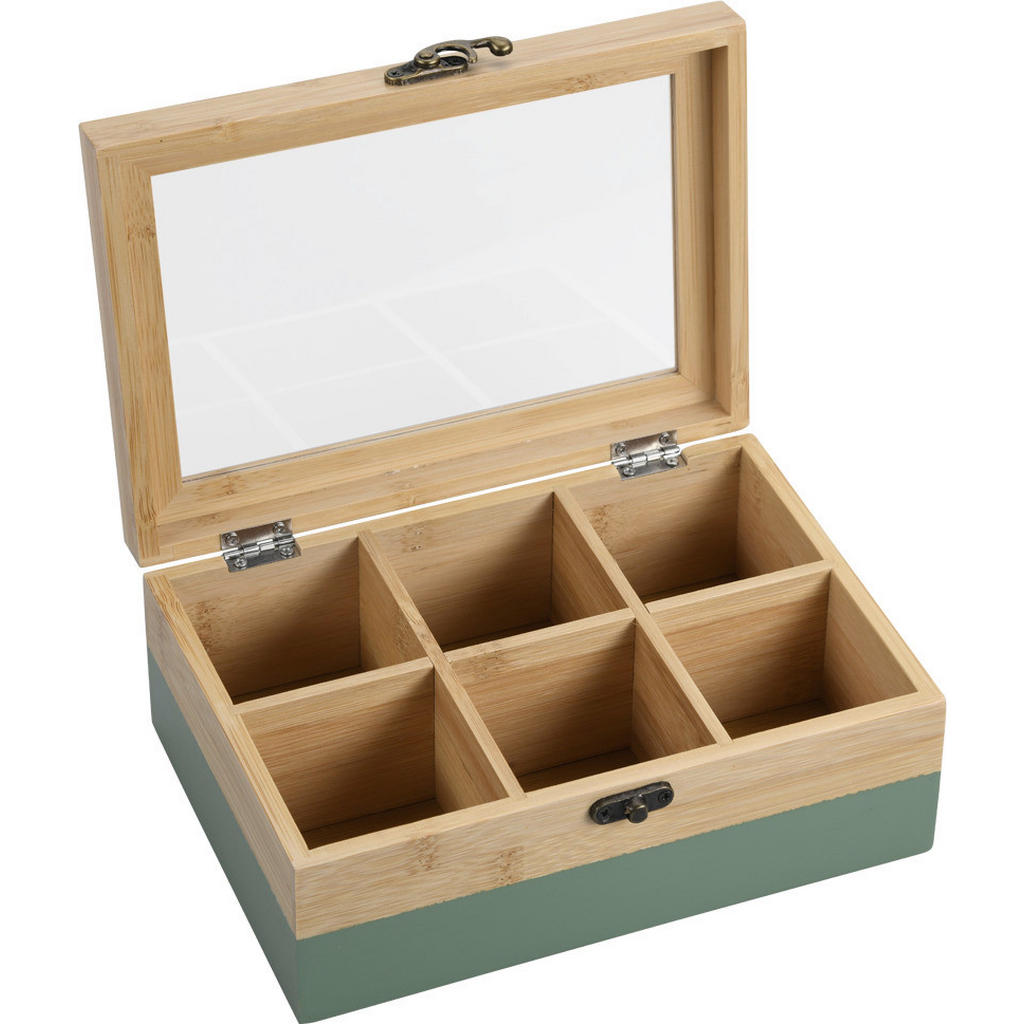 Thumbnail - Kesper Teebox natur MDF B/H/L: ca. 15x8,5x21,5 cm