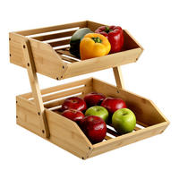Kesper Küchenregal natur Bambus B/H/L: ca. 33x38x28 cm Küchenregal - natur (28,00/33,00/38,00cm) - Kesper