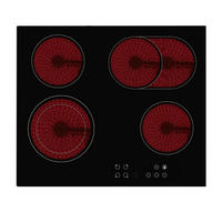 Mican Glaskeramikkochfeld CKA4Z2KB schwarz Schwarzglas B/H/T: ca. 58x5x51 cm CKA4Z2KB - schwarz (58,00/5,00/51,00cm) - Mican