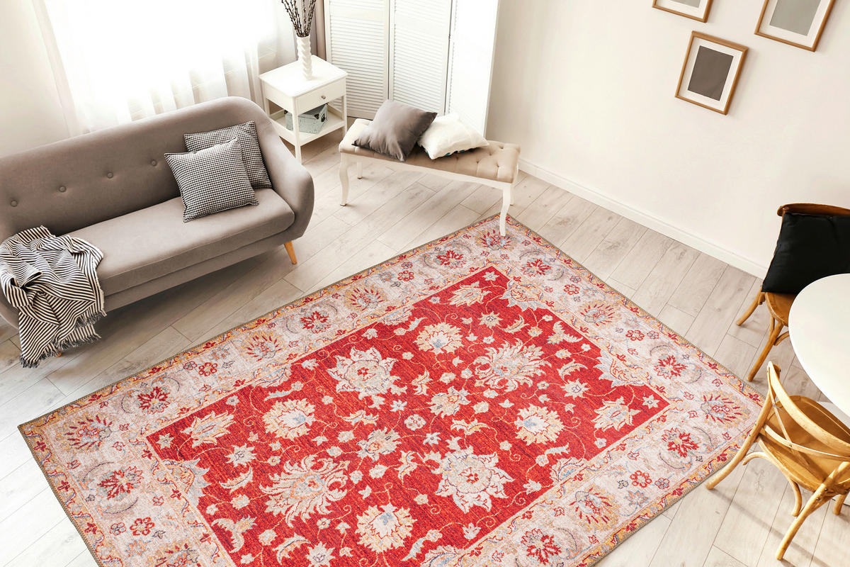 360Living Teppich Faye rot B/L: ca. 110x180 cm Faye - rot (110,00/180,00cm) - 360Living