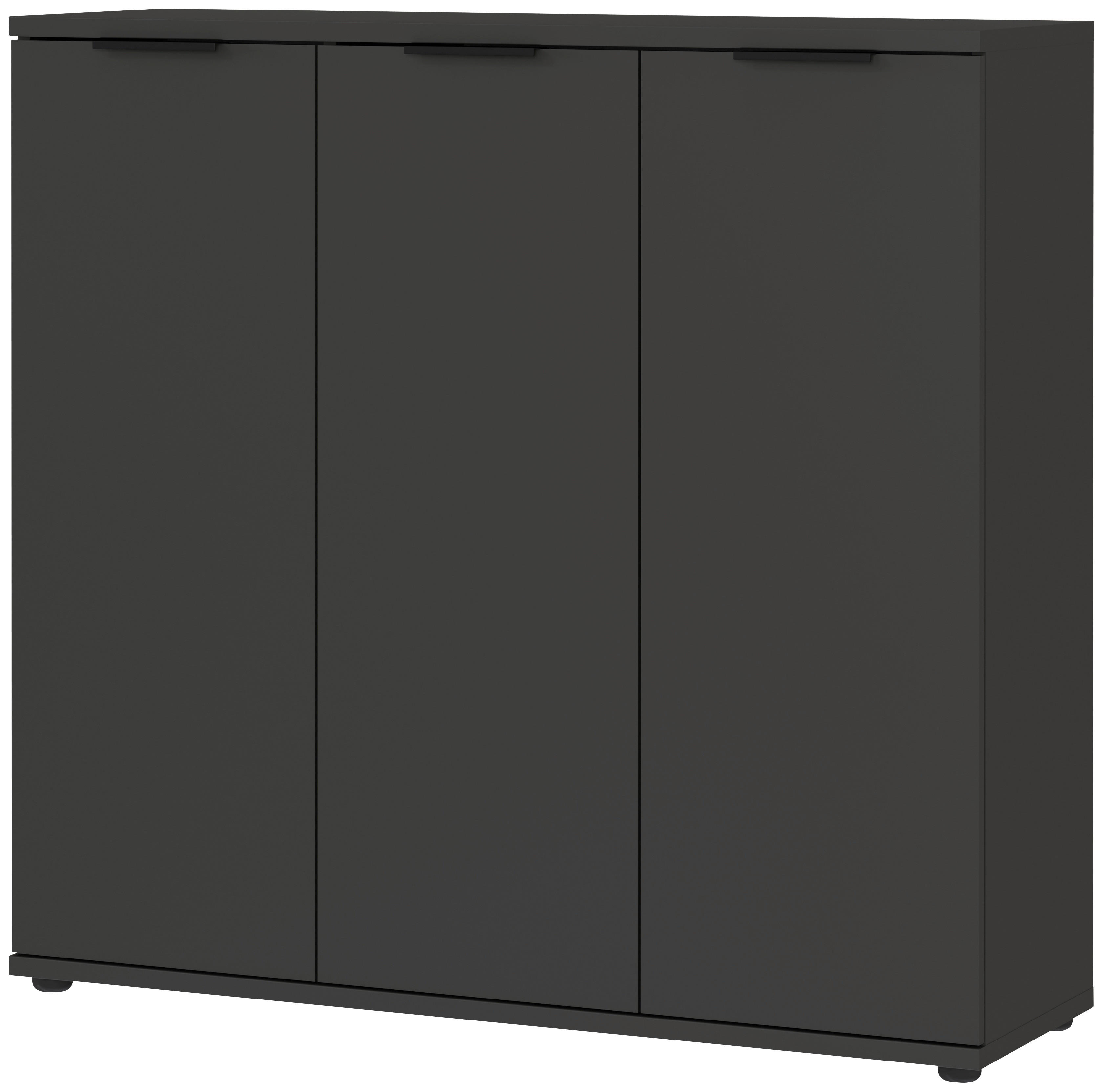 Schuhschrank 0360-547 Graphit Optik B/H/T: ca. 113x108x37 cm 0360-547 - Graphit (113,00/108,00/37,00cm) - Germania