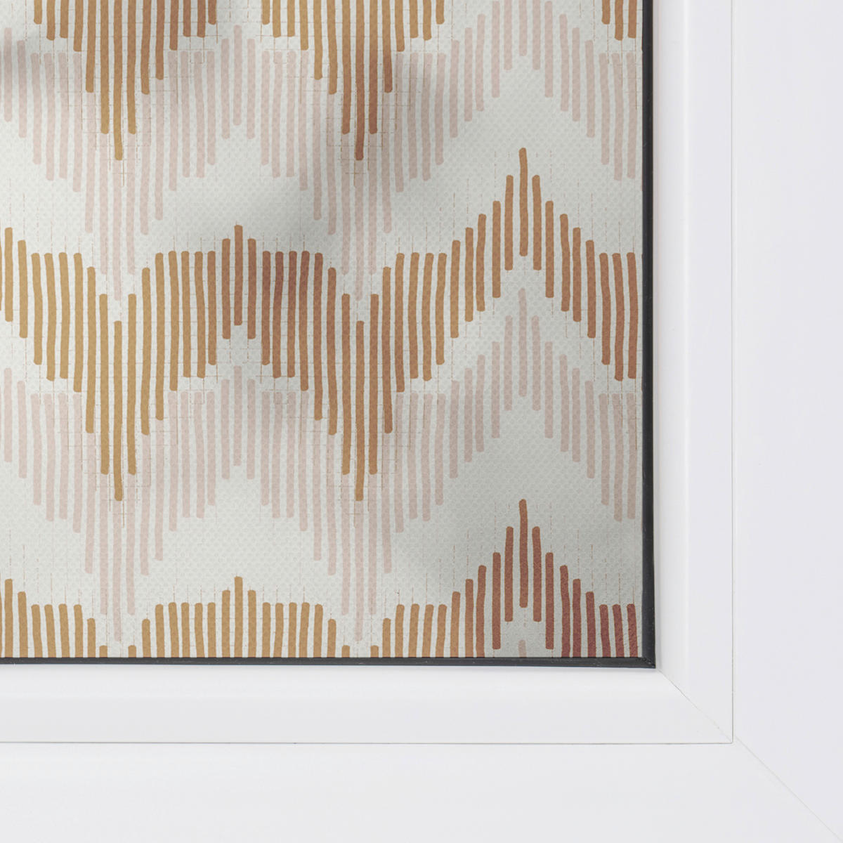 LICHTBLICK Fensterfolie Zig Zag Floral Zig Zag gelb B/L: ca. 100x100 cm Zig Zag - gelb (100,00/100,00cm) - LICHTBLICK