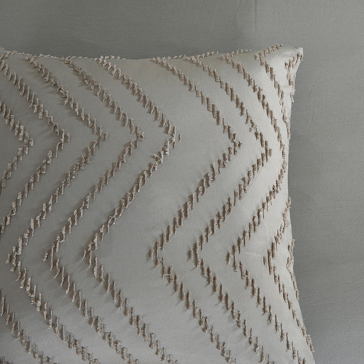 Bettwäsche Zigzag taupe Polyester B/L: ca. 155x220 cm Zigzag - taupe (155,00/220,00cm) - Pure