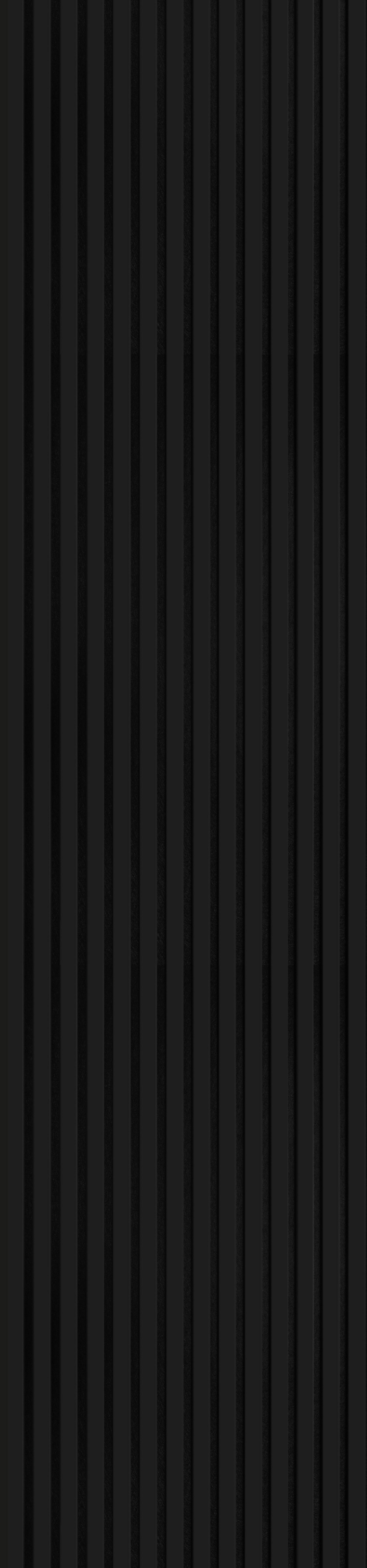 Wand-und Akustikpaneel mattschwarz L/B/H: ca. 240x56,1x1,9 cm pro Stück Akustikpaneel 240x56 schwarz matt - mattschwarz (240,00/56,10/1,90cm)