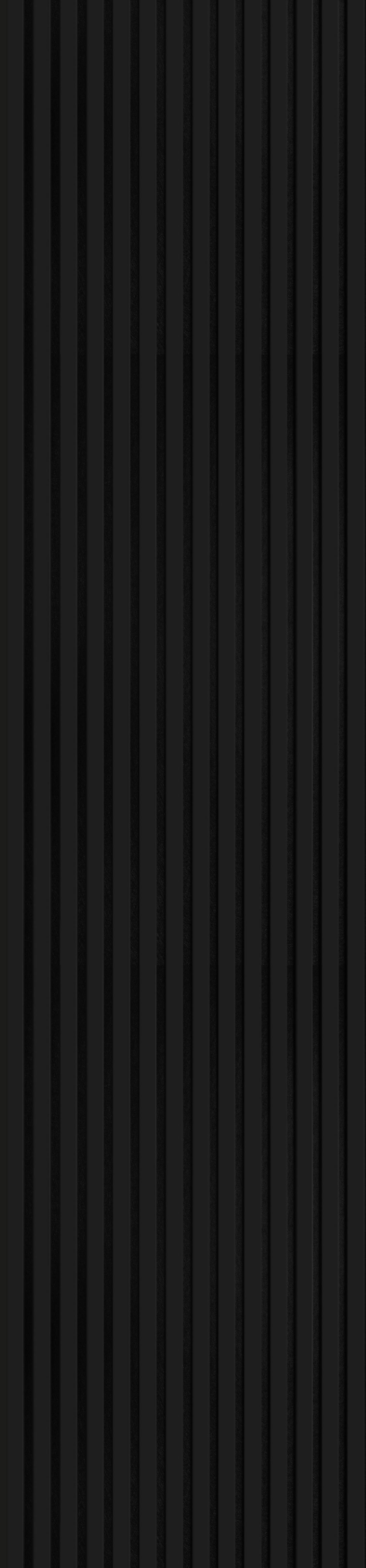 Wand-und Akustikpaneel mattschwarz L/B/H: ca. 240x56,1x1,9 cm pro Stück Akustikpaneel 240x56 schwarz matt - mattschwarz (240,00/56,10/1,90cm)