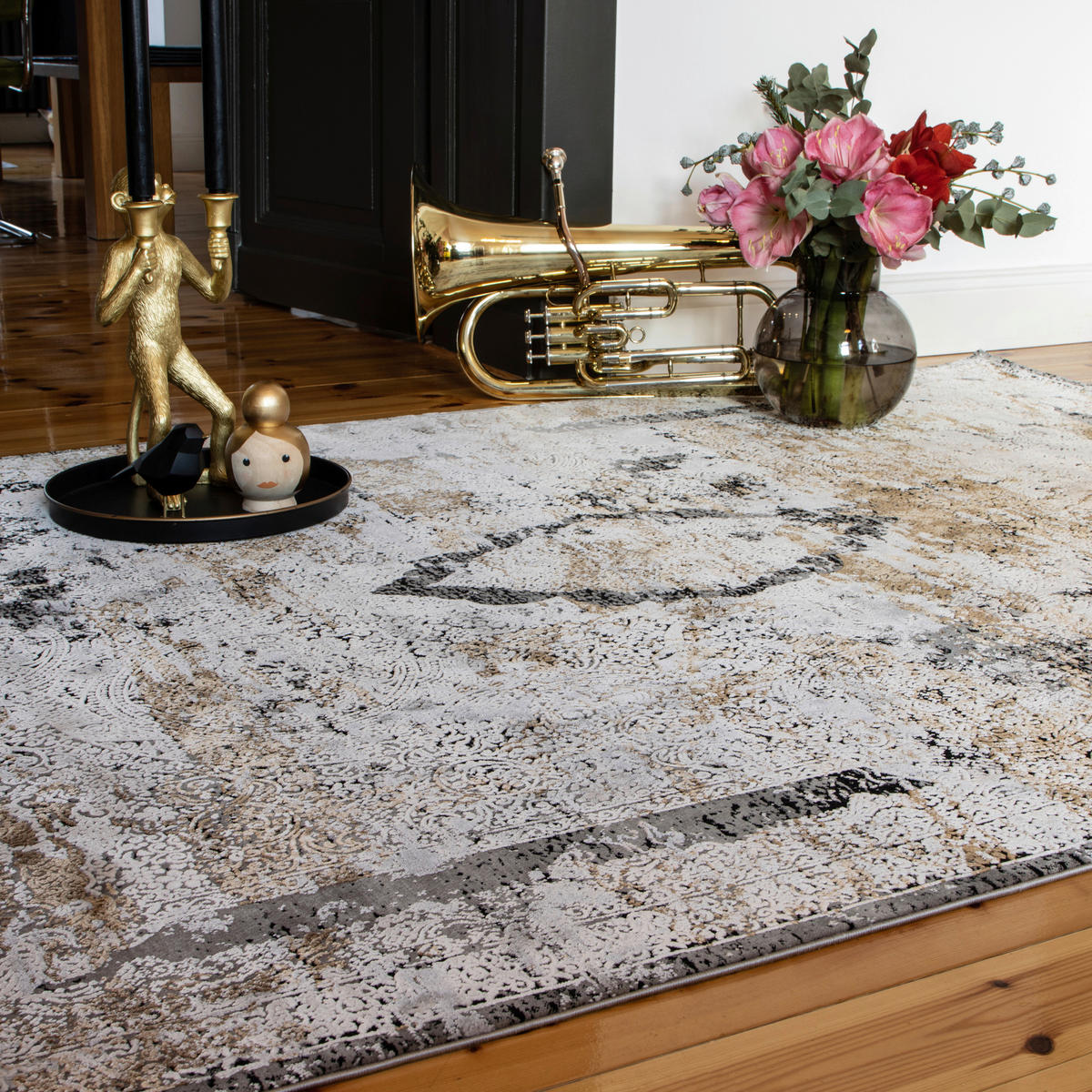 Obsession Teppich My Jewel of Obsession grau B/L: ca. 140x200 cm My Jewel of Obsession - grau (140,00/200,00cm) - Obsession