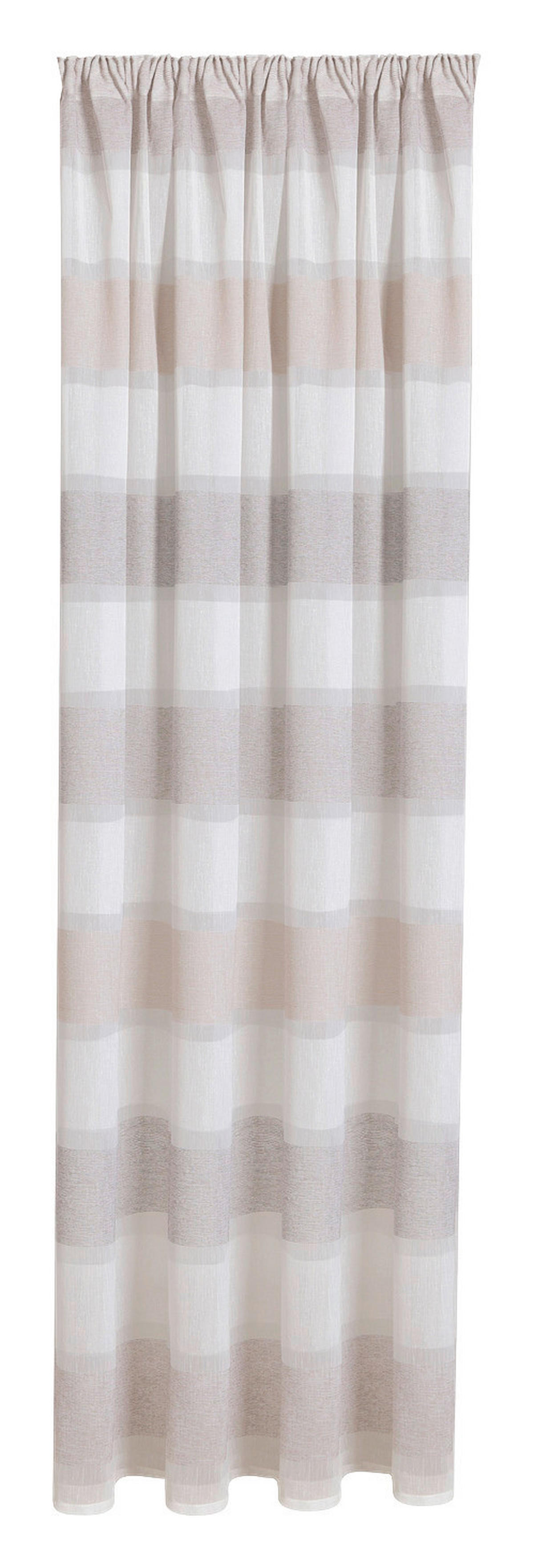 Dekovorhang Streifen breit braun B/L: ca. 140x245 cm Streifen breit - braun (140,00/245,00cm) - feel of nature