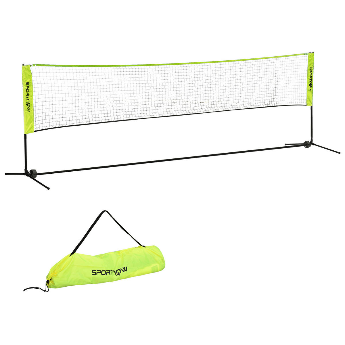 SPORTNOW Badmintonnetz gelb Nylon B/H/L: ca. 103x155x420 cm Badmintonnetz - gelb (420,00/103,00/155,00cm) - SPORTNOW