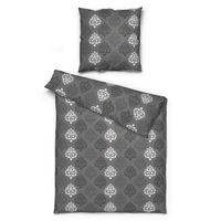 Microfaser Bettwäsche Bettwäsche_Microfaser Ornament - anthrazit (135,00/200,00cm)