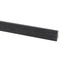 Sockelleiste schwarz B/H/L: ca. 0,18x0,58x2,4 cm Sockelleiste 58mm - schwarz (2,40/0,18/0,58cm)