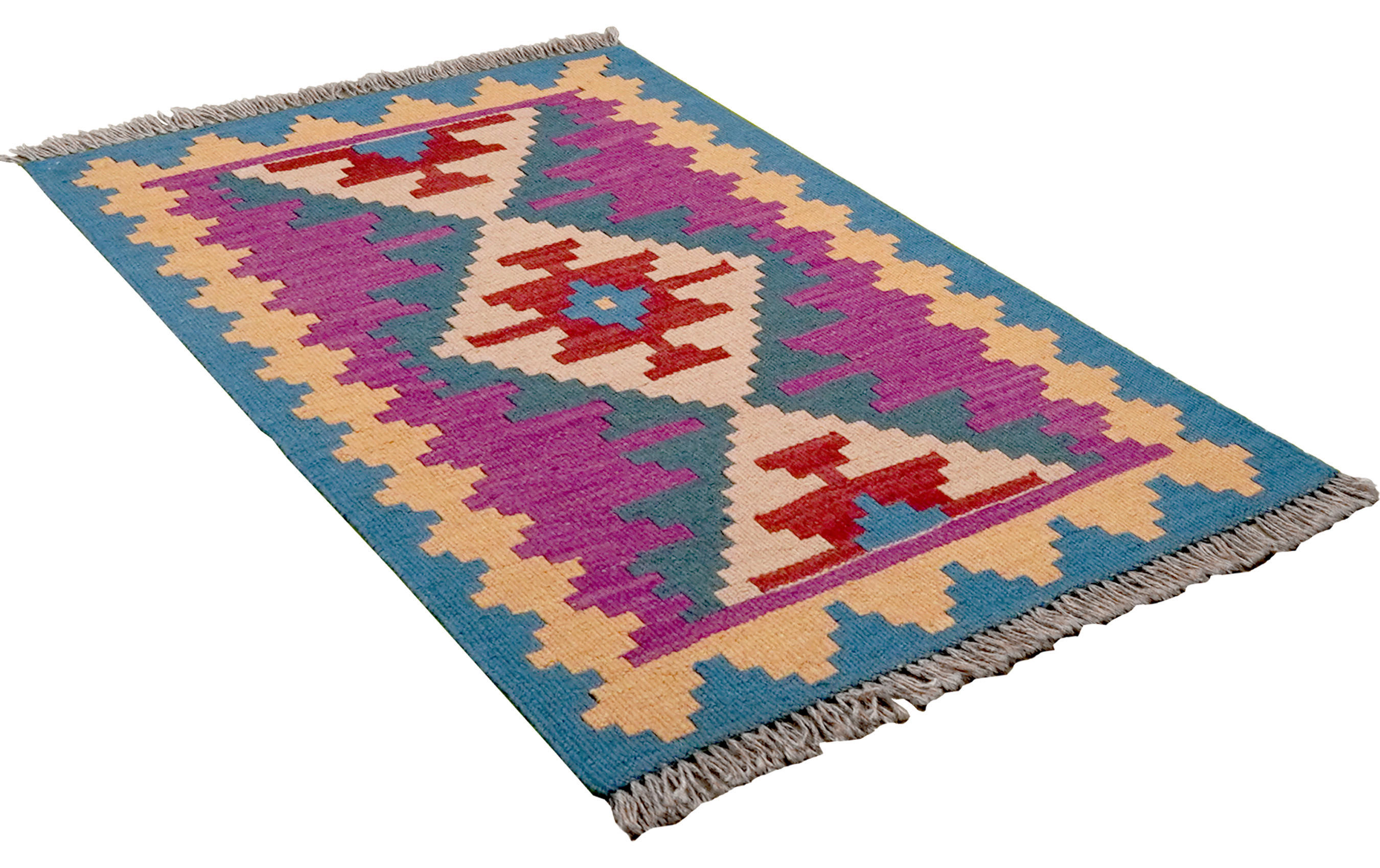 PersaTepp Teppich Kelim Gashgai bunt B/H/L: ca. 62x1x87 cm Kelim Gashgai - bunt (87,00/62,00/1,00cm) - PersaTepp