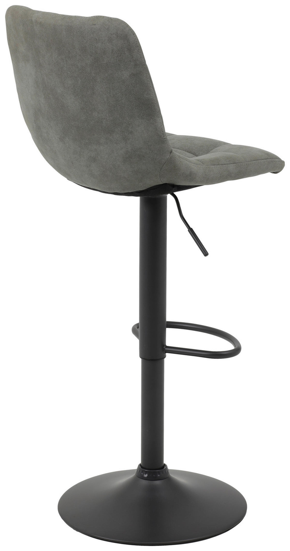 Barhocker Yvonne 2er Set grau Vintage Microfaser B/H/T: ca. 43x113x44 cm Yvonne 2er Set - grau (43,00/113,00/44,00cm) - Hela