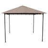 Grasekamp Pavillon Rimini Flex taupe Stahl B/H/L: ca. 300x263x300 cm Rimini Flex - taupe (300,00/300,00/263,00cm) - Grasekamp