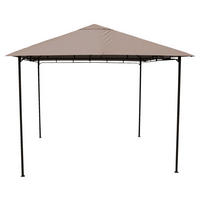 Grasekamp Pavillon Rimini Flex Taupe Stahl B/H/L: ca. 300x263x300 cm Rimini Flex - taupe (300,00/300,00/263,00cm) - Grasekamp