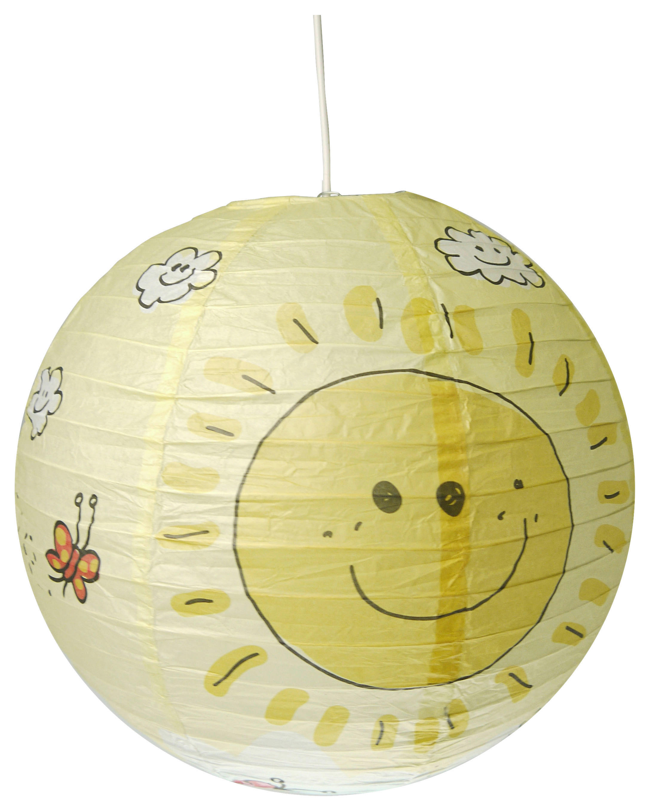 Niermann Pendelleuchte Sunny gelb Papier D: ca. 40 cm Pendelleuchte_Papierballon_Sunny - gelb (40,00cm) - Niermann