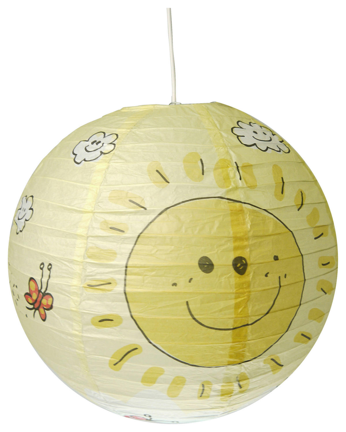 Niermann Pendelleuchte Sunny gelb Papier D: ca. 40 cm Pendelleuchte_Papierballon_Sunny - gelb (40,00cm) - Niermann