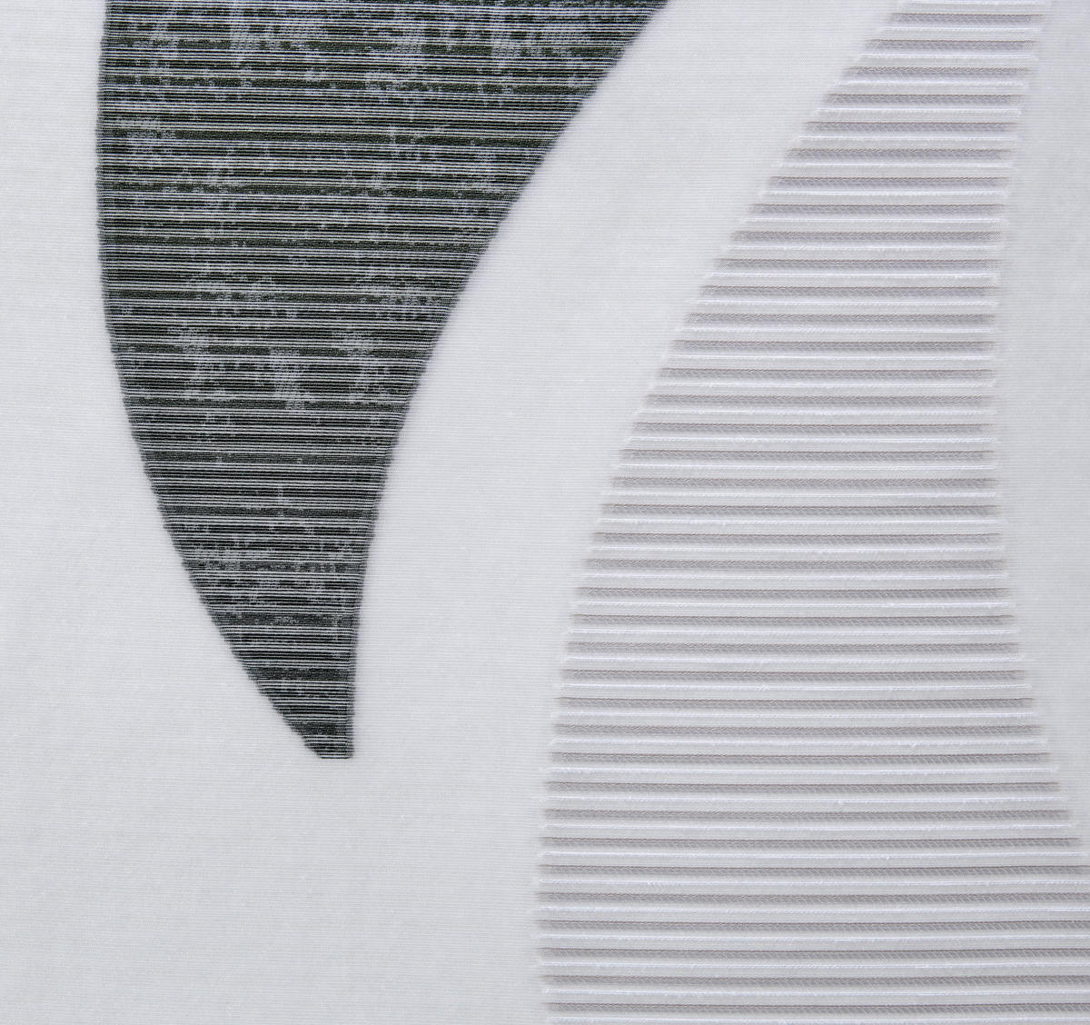 POCOline Schiebevorhang Flavio weiß B/L: ca. 60x245 cm Flavio - weiß/schwarz (60,00/245,00cm) - POCOline