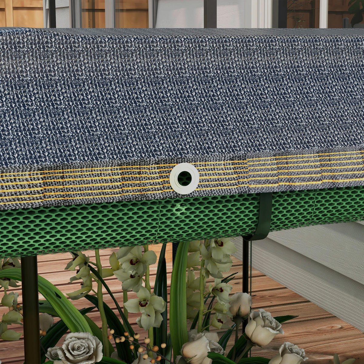 Outsunny Hochbeet dunkelgrau Edelstahl B/H/L: ca. 110x230x110 cm Hochbeet - dunkelgrau (110,00/110,00/230,00cm) - Outsunny