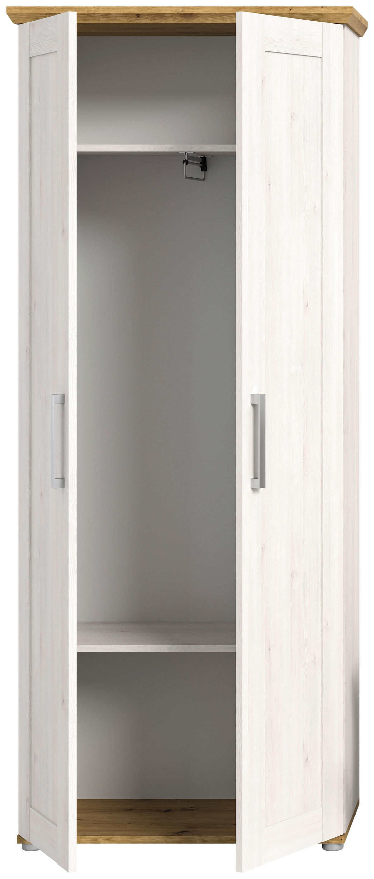 Garderobenschrank Verona Sibiu Lärche Nachbildung Eiche Artisan Nachbildung B/H/T: ca. 78x194x37 cm Verona - Eiche (78,00/194,00/37,00cm) - xonox.home