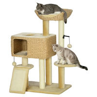 PawHut Kratzbaum beige Sisal B/H/L: ca. 40x98x60 cm Kratzbaum - beige (60,00/40,00/98,00cm) - PawHut