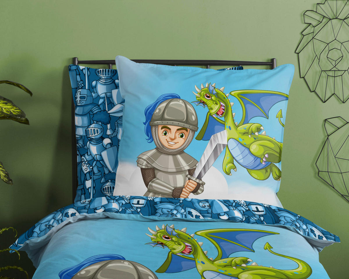 Baumwoll Bettwäsche Knight Renforce Knight - Multi (135,00/200,00cm) - Good Morning