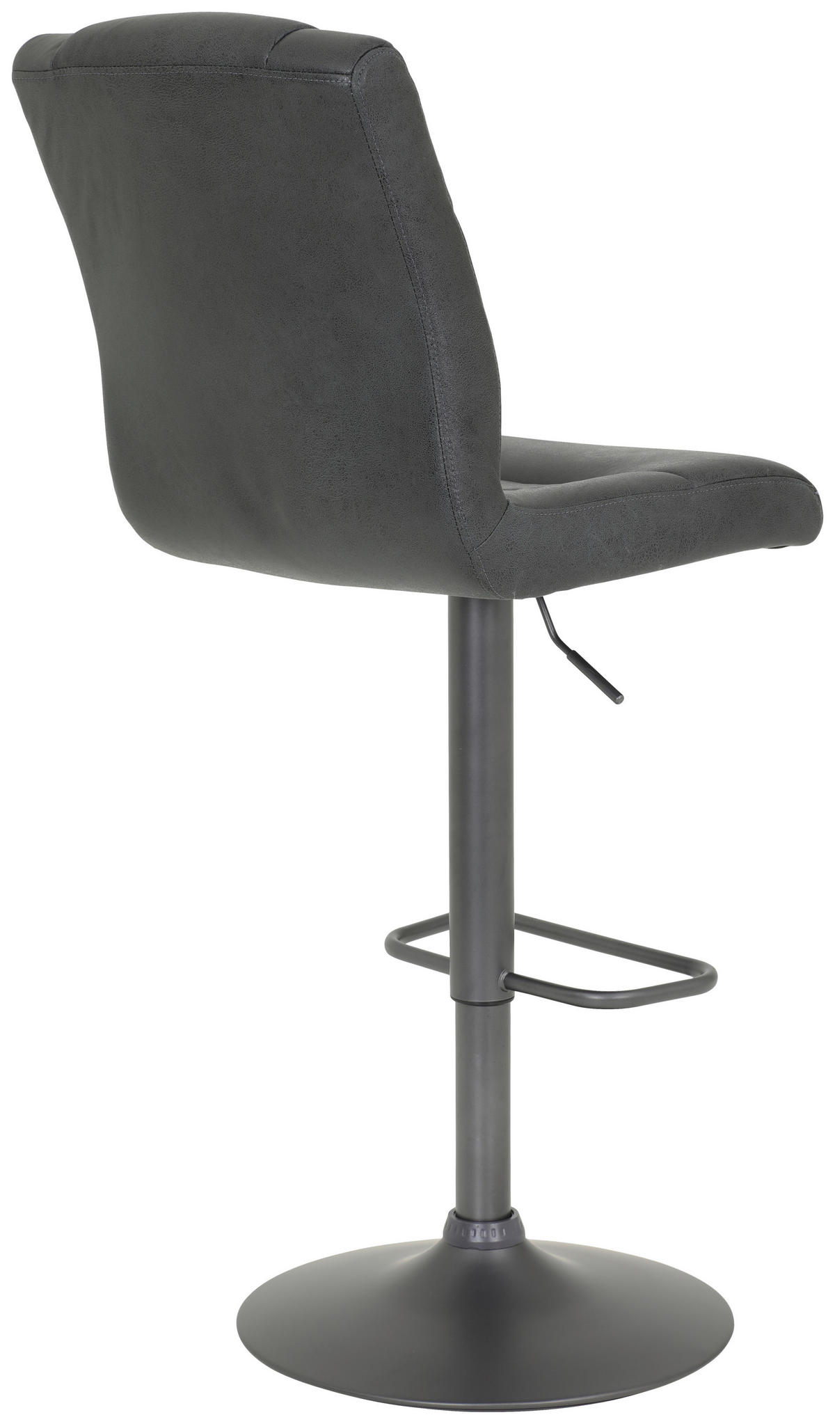 Barhocker Elke anthrazit Vintage B/H/T: ca. 45x102x60 cm Elke - anthrazit/grau (45,00/102,00/60,00cm)