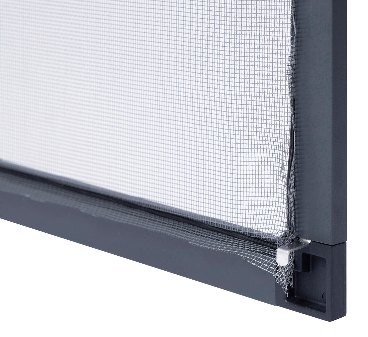 Fliegengitter anthrazit B/L: ca. 100x120 cm Fliegengitter-Spannrahmen - anthrazit (100,00/120,00cm)