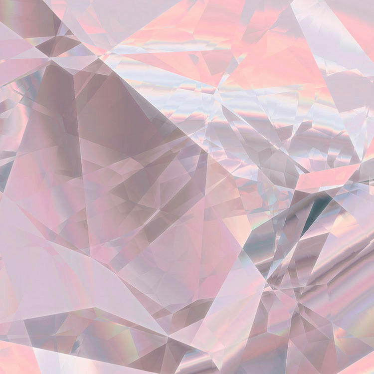 Komar Fototapete Glossy Crystals D: ca. 125 cm Glossy Crystals - (125,00cm) - Komar