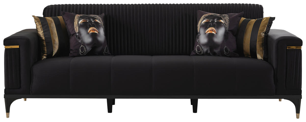 Funktionsgarnitur Quanto schwarz Microfaser Quanto - schwarz