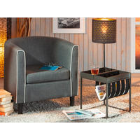 Zeitungsständer Club NY Metall B/H/T: ca. 35x40x35 cm Club NY - anthrazit (35,00/40,00/35,00cm) - Inter Link