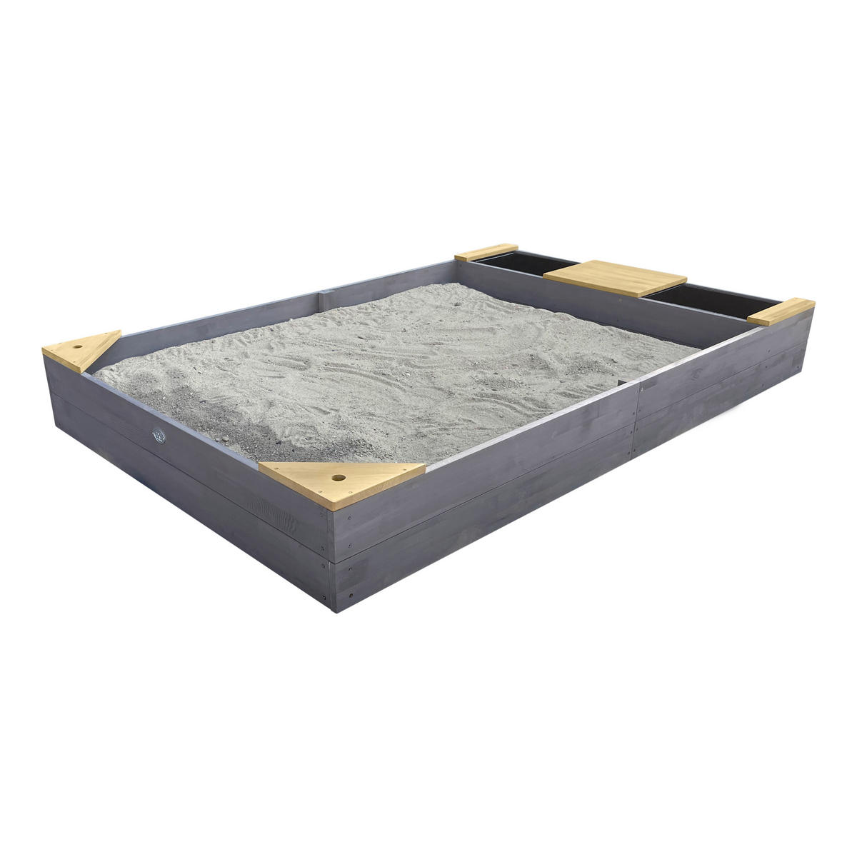 AXI Sandkasten Kelly grau B/H/T: ca. 115x21,8x180 cm Kelly - braun/grau (115,00/21,80/180,00cm) - AXI