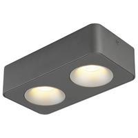 GLOBO LED-Spot dunkelgrau klar Kunststoff Metall B/H/T: ca. 22,4x5,5x11,7 cm 1 Brennstellen HANGARAU - klar/dunkelgrau (22,40/5,50/11,70cm) - GLOBO