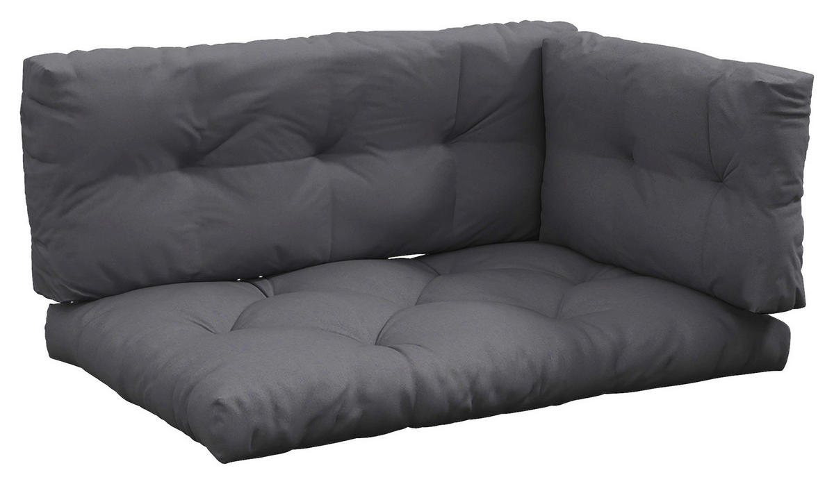 Outsunny Palettenkissen dunkelgrau Polyester B/H/L: ca. 80x120x12 cm Palettenkissen - dunkelgrau (12,00/80,00/120,00cm) - Outsunny