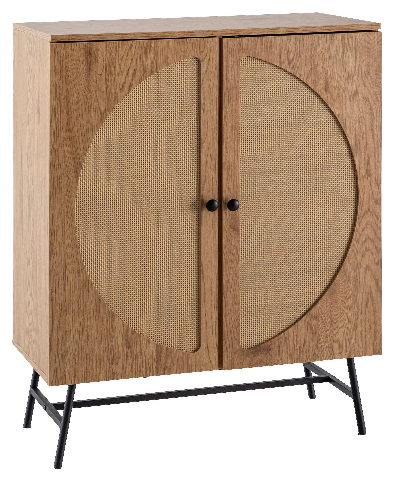 Sideboard natur Eiche Optik B/H/T: ca. 80x103x39 cm Sideboard - natur (80,00/103,00/39,00cm) - Wohnling