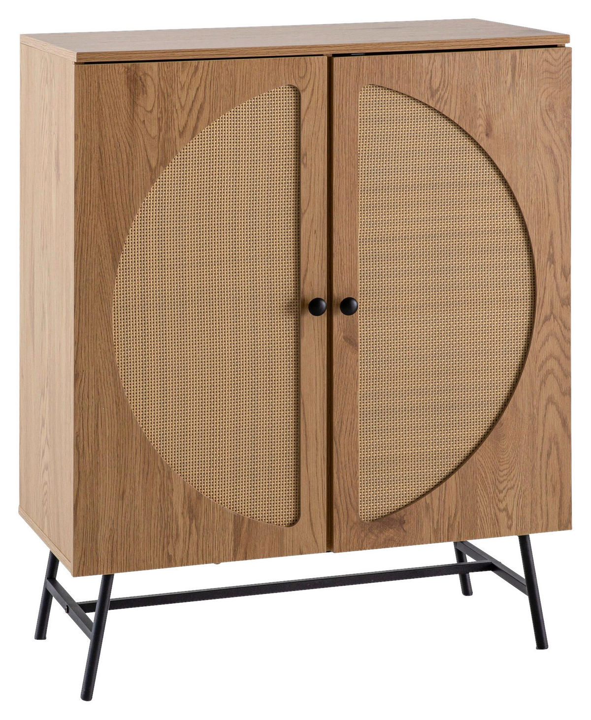 Sideboard natur Eiche Optik B/H/T: ca. 80x103x39 cm Sideboard - natur (80,00/103,00/39,00cm) - Wohnling