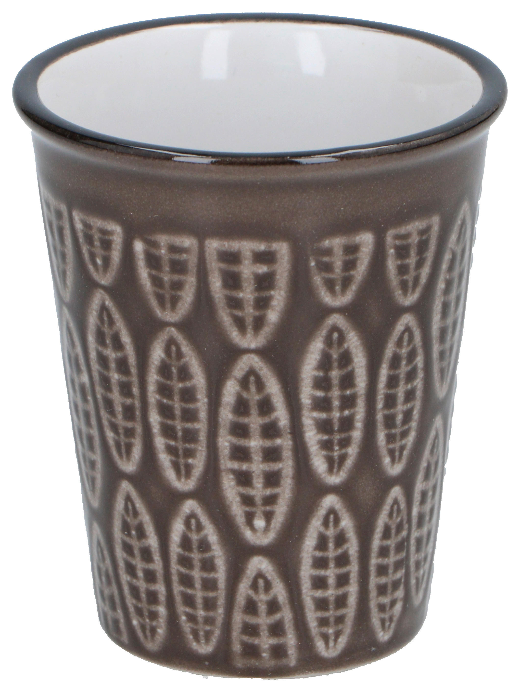 Tassen-Set braun Steinzeug B/H/L: ca. 6,4x7,5x6,4 cm Tassenset_6tlg. - braun (6,40/6,40/7,50cm)