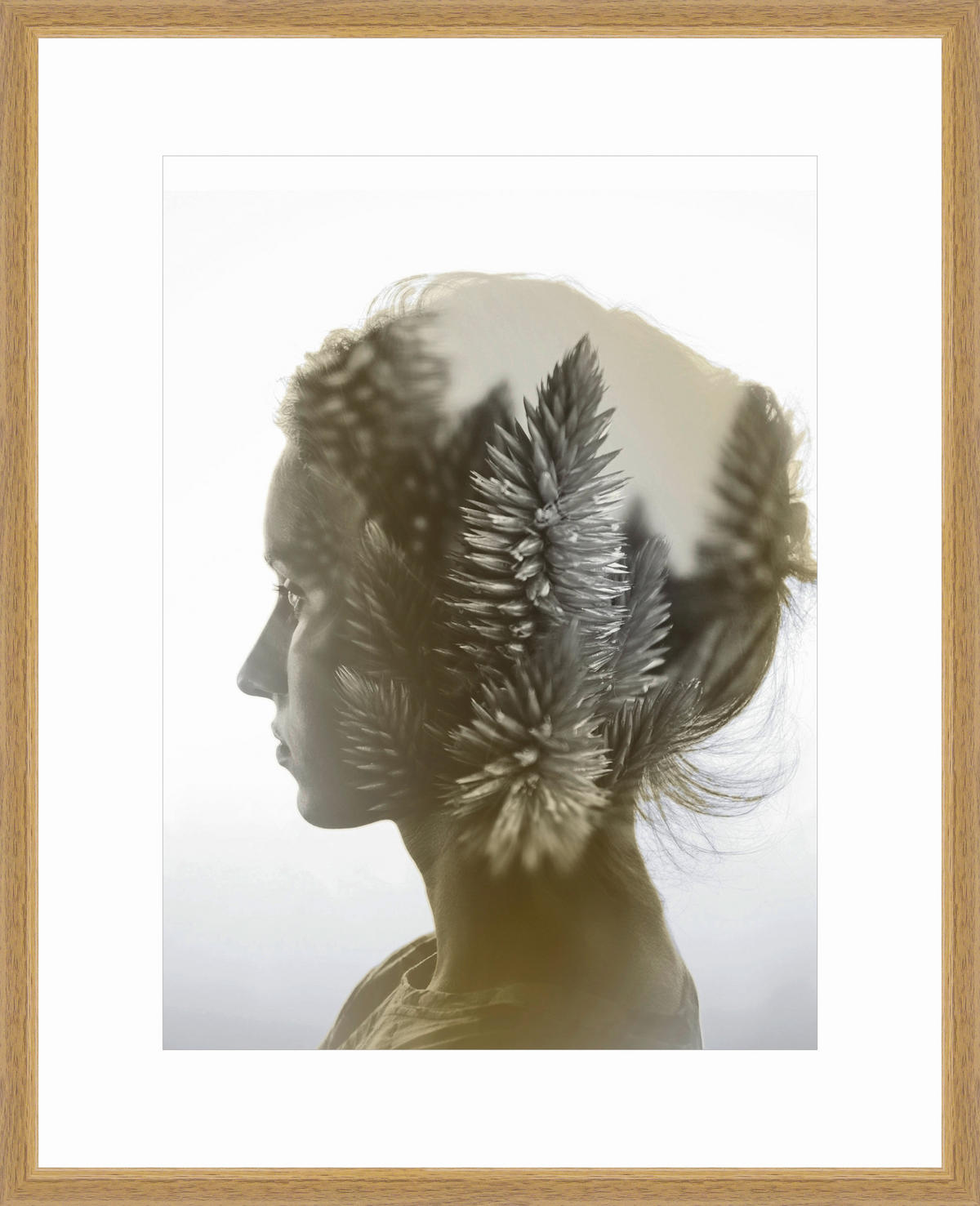 Bilderrahmen Eiche Holz B/H/L: ca. 40x50x2 cm Holzrahmen_Modern 40x50 - Eiche (2,00/40,00/50,00cm)