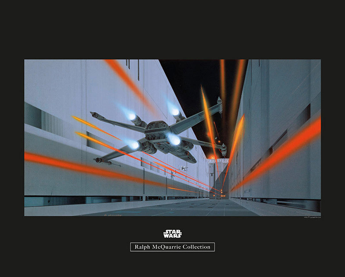 Komar Poster Star Wars Classic RMQ Death Star Tr Star Wars - Intro B/L: ca. 50x40 cm Star Wars Classic RMQ Death Star Tr - (50,00/40,00cm) - Komar